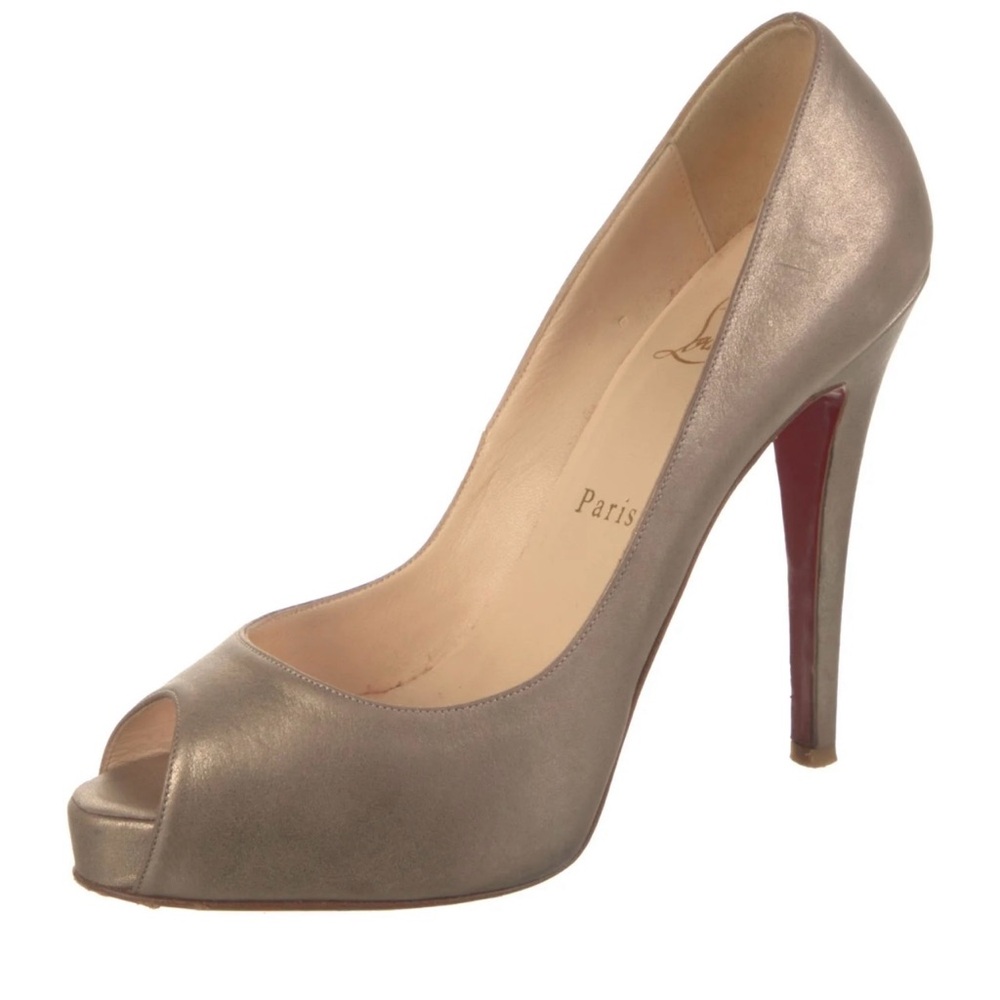 Christian Louboutin peep toe heels